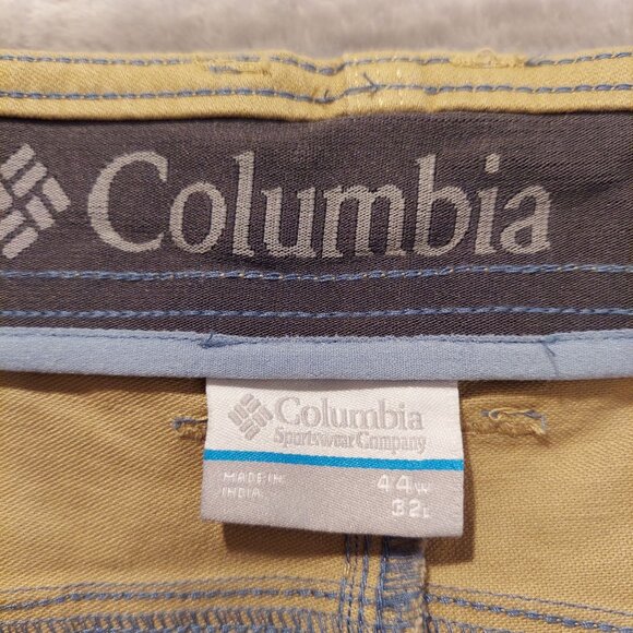 NWT Columbia pants Mens 44x32 Tan back zip pockets Slim stretch business casual - Picture 5 of 15
